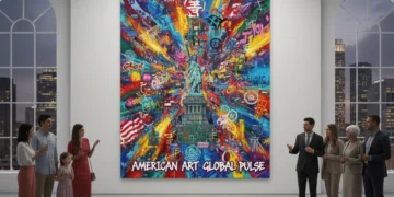 American Art Movements Global Traction 2026: Emerging Trends & Analysis Abstract painting representing global American art movements