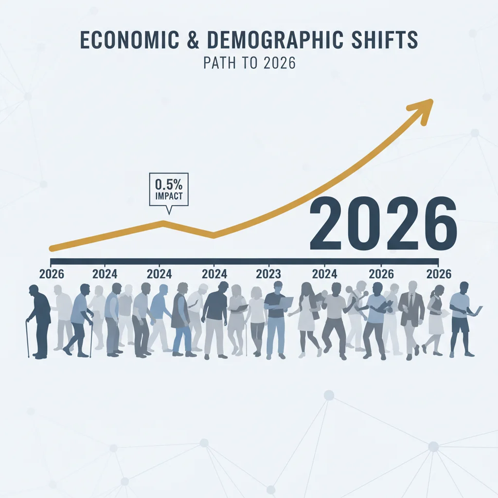 Demographic Shifts 2026: Aging US Population and Economic Growth Impact