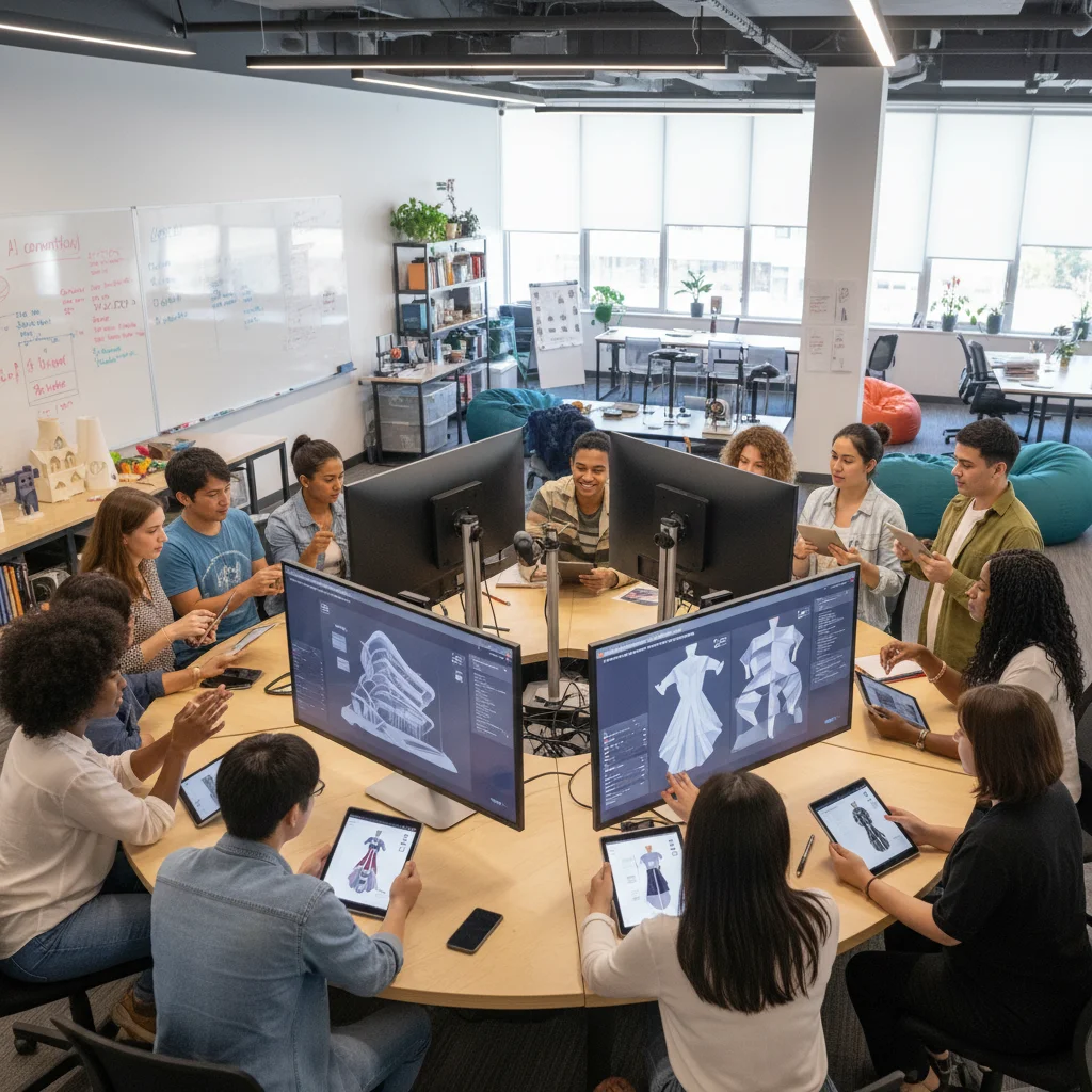 AI-powered design workshop for American students and artists.