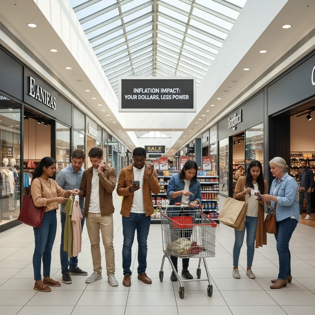 Consumers reacting to rising prices in a retail environment