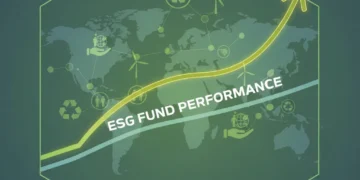 US ESG Funds: Outperforming Traditional Investing by 3% in 2026 Graph illustrating US ESG fund outperformance over traditional investments by 2026.