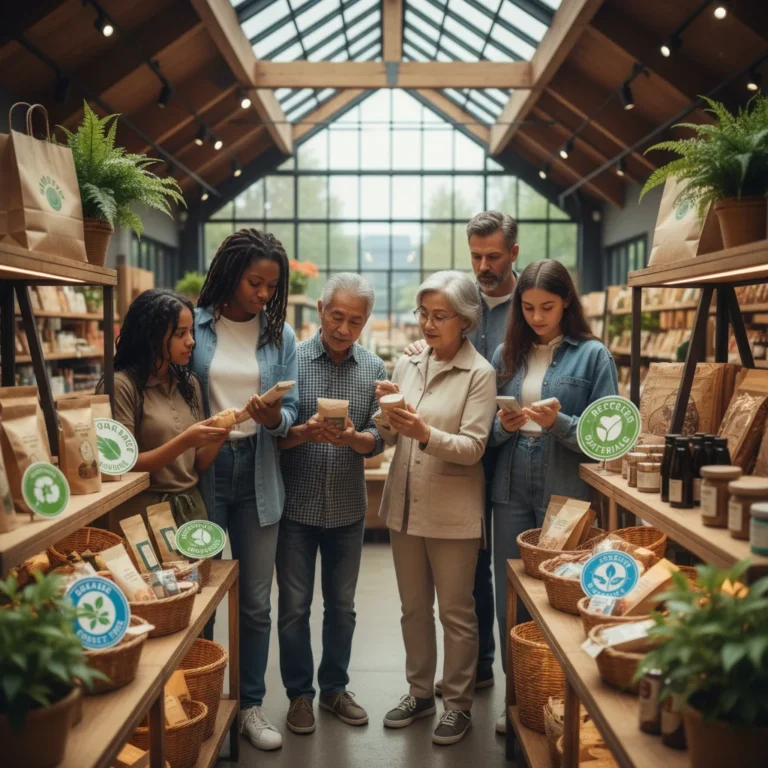 Consumers making ethical purchasing decisions in a sustainable market