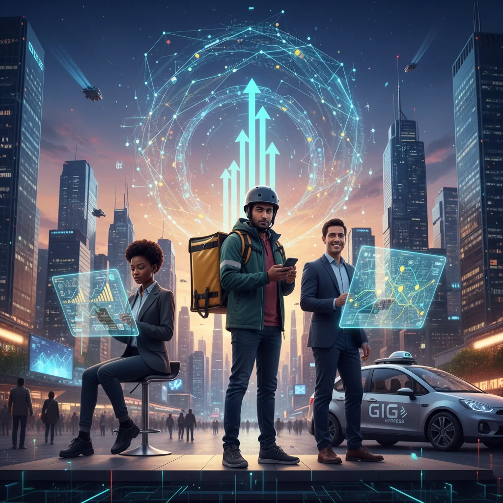Gig Economy 2026: Financial Impact & Future Opportunities for US Workforce
