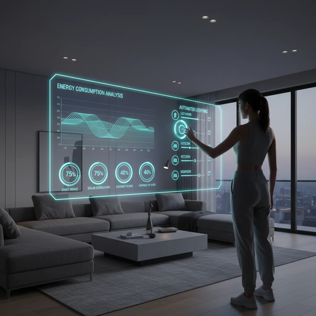 Smart home interface with personalized energy management